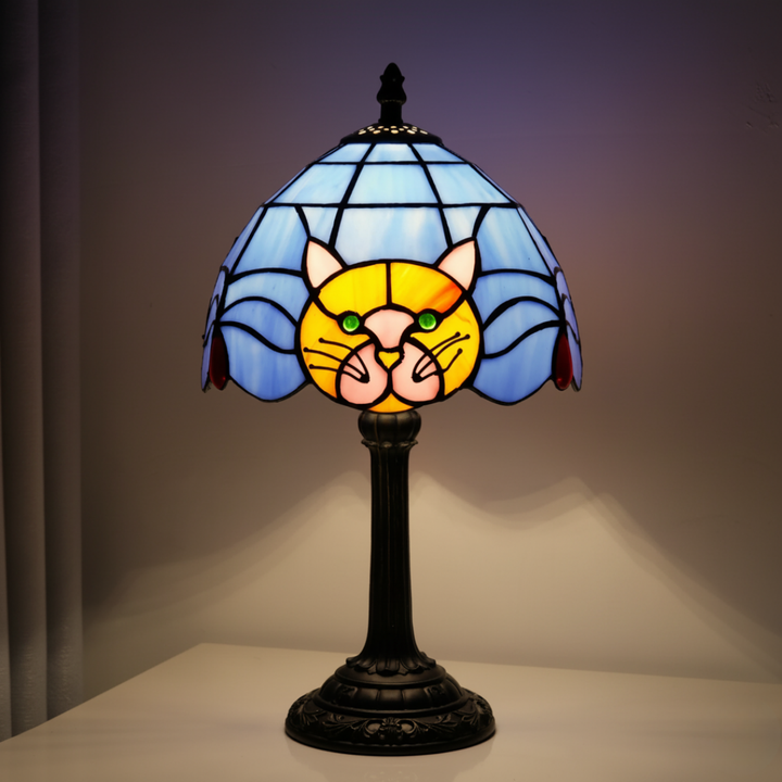 Vintage Baroque Bedside Cat Table Lamp